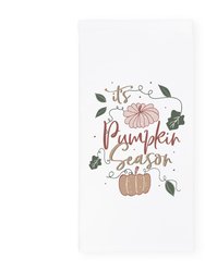 It's Pumpkin Season Kitchen Tea Towel - White