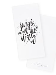 Jingle All the Way Christmas Kitchen Tea Towel