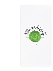 Lettuce Celebrate! Kitchen Tea Towel - White