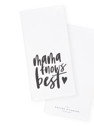 Mama Knows Best Kitchen Tea Towel