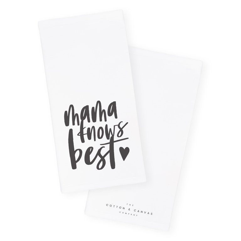 Mama Knows Best Kitchen Tea Towel