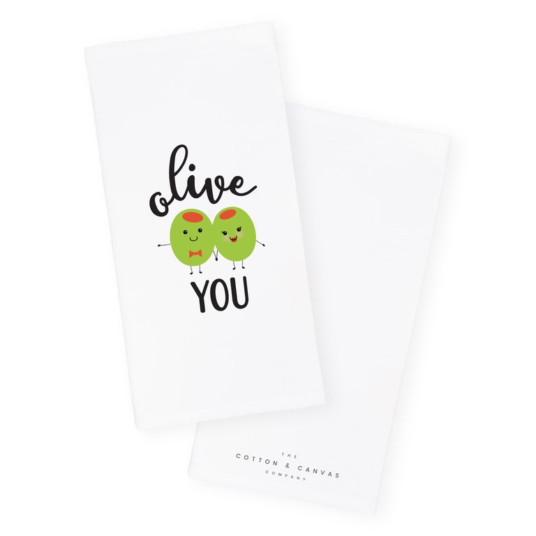 Olive You Kitchen Tea Towel