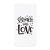 Sprinkle With Love Kitchen Tea Towel - White