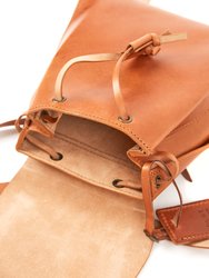 Leather Backpack Brown Tribeca Collection