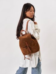 Leather Backpack Brown Venice Collection