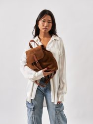 Leather Backpack Brown Venice Collection