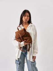 Leather Backpack Brown Venice Collection