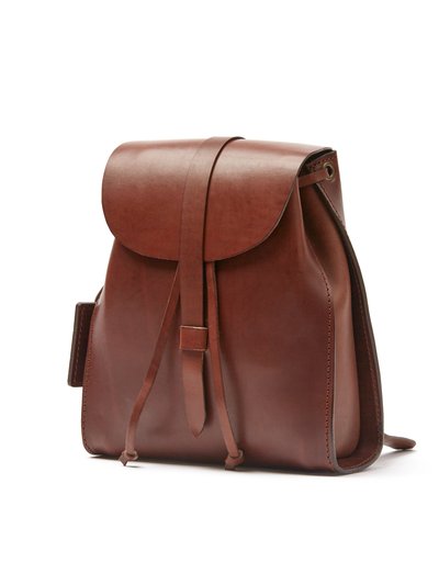 THE DUST COMPANY Leather Backpack Havana Tribeca Collection product