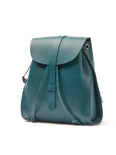 THE DUST COMPANY Leather Backpack Jade Tribeca Collection product