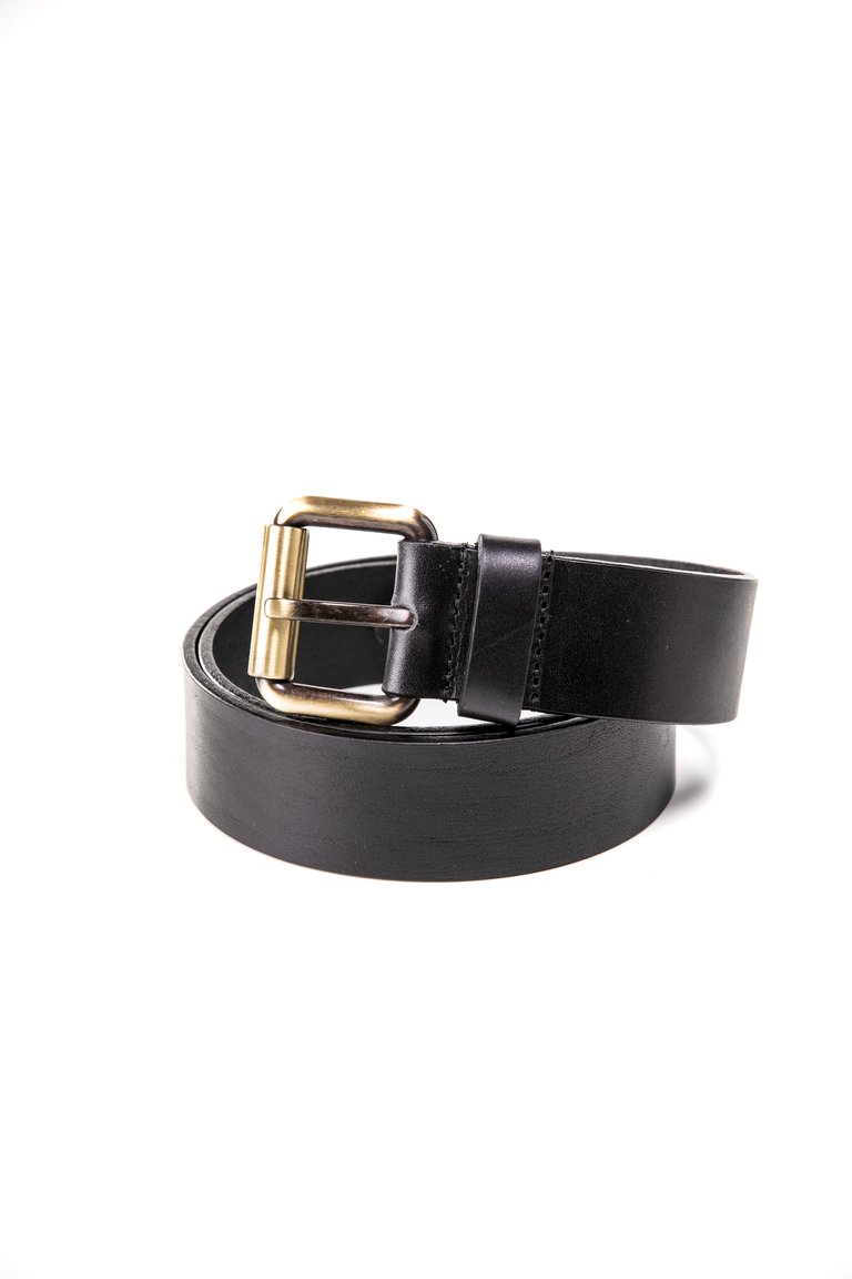 Leather Belt Black Size XL