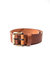 Leather Belt Brown Size Medium - Brown