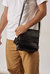 Leather Messenger Black Camden Collection