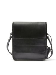 Leather Messenger Black Camden Collection