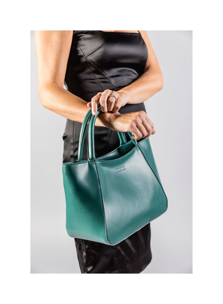 Leather Tote - Jade
