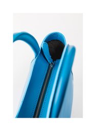 Leather Tote Light Blue