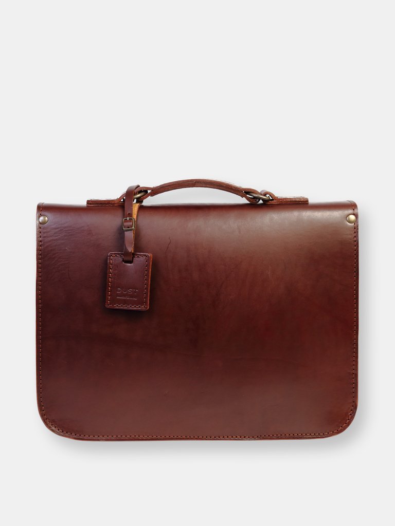 Mod 122 Briefcase in Cuoio Havana