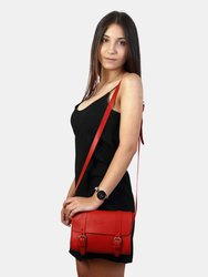 Mod 134 Messenger Bag in Cuoio Red