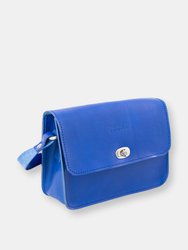 Mod 163 Clutch in Cuoio Blue - Blue