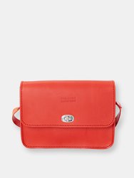 Mod 163 Clutch in Cuoio Red