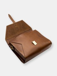Mod 206 Briefcase in Cuoio Brown
