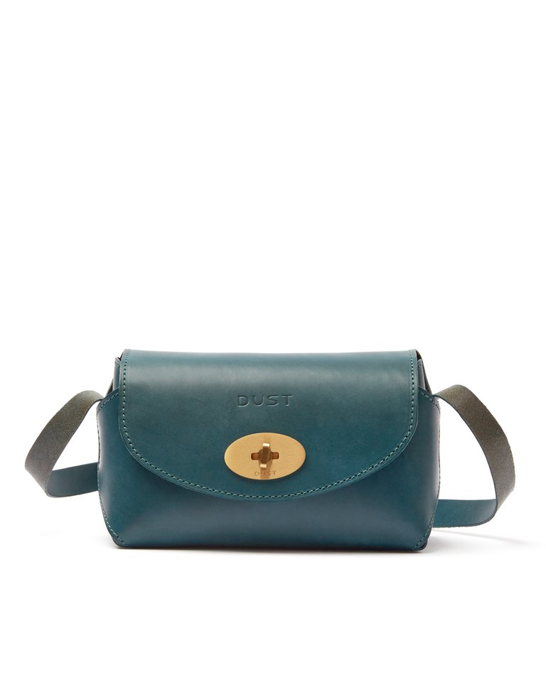 The Small Box In Leather Jade - Jade Green