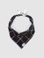 Windowpane Check Black Dog Bandana (Reversible) - Windowpane Check Black