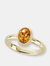 The Citrine Marsha Ring - Yellow Gold