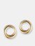 The Gold Encircle Studs - Yellow Gold