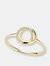 The Gold Pavé Encircle Ring - Yellow Gold