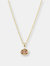 The Morganite Amber Necklace - Yellow Gold