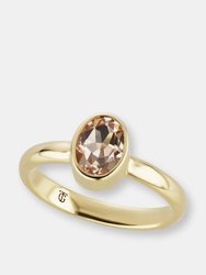 The Morganite Marsha Ring - Yellow Gold