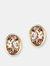 The Morganite Mimi Studs - Yellow Gold