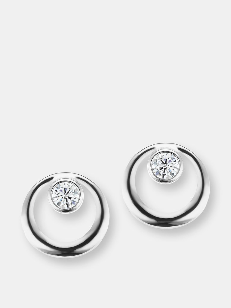 The Silver Everyday Diamond Earring - Sterling Silver
