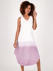 Easy to Love Midi Dress - Dip Dye - Lilac Dip