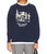 College Sweatshirt With Snowdrift Graphic - Navy