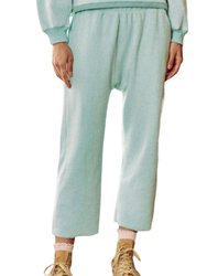 Fleece Pajama Sweatpant - Pale Aqua