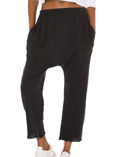 THE GREAT. Jersey Crop Pant In Almost Black product