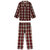 Pajama Shirt And Pant Set In Winter Cabin Plaid