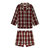 Square Short Pajama Set In Winter Cabin Plaid