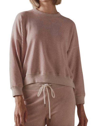 THE GREAT. The Corduroy Teammate Sweatshirt In Heirloom Pink product