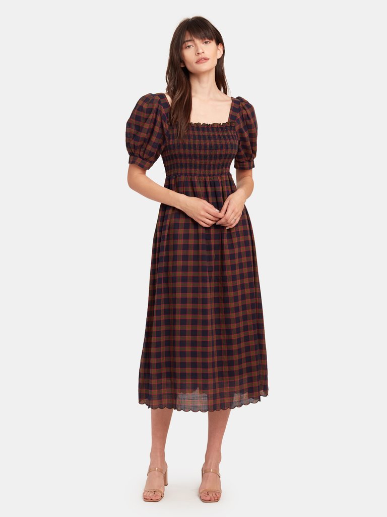 The Savanna Smocked Midi Dress 