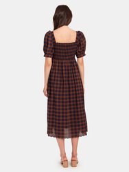 The Savanna Smocked Midi Dress 