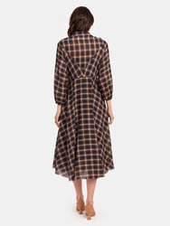 The Western Shirt Midi Dress