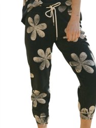 Women's Daisy Cropped Sweatpant In Vintage Black - Vintage Black