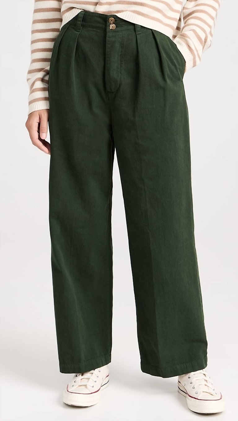 Women's Town Pants In Dark Forest - Dark Forest