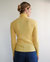 Austeja: Honey Yellow Merino Wool Turtleneck Sweater