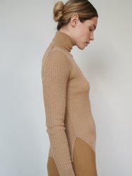 Austeja Nutmeg Merino Wool Turtleneck