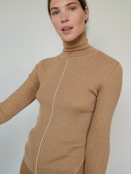 Austeja Nutmeg Merino Wool Turtleneck