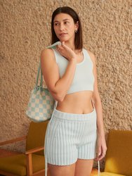 Drebulė: Dew Cotton Crop Top