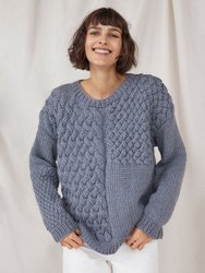 Heartbreaker Alpaca & Wool Sweater - Grey - Grey